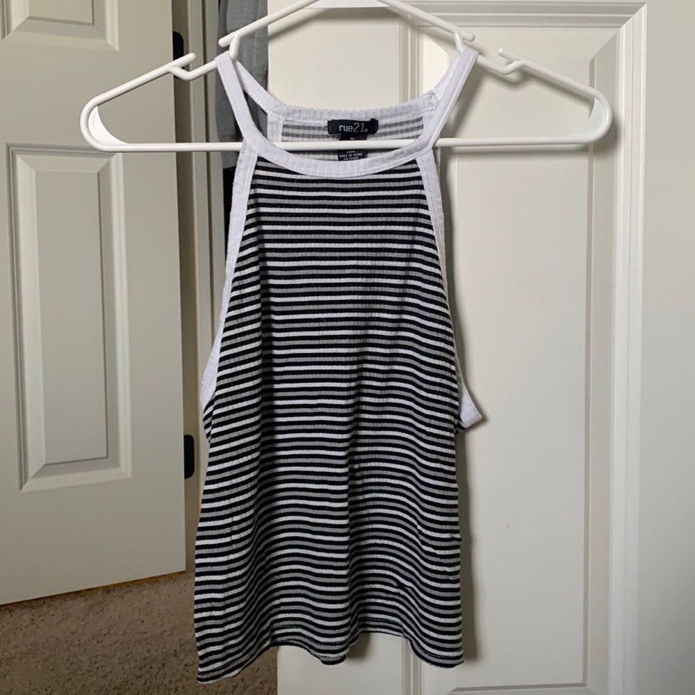M black, white, and grey tank top from rue21.